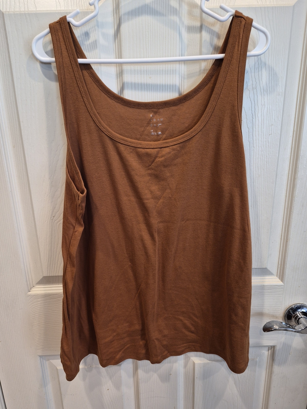 a new day Brown Scoop Neck Tank Top
